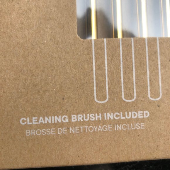 BNIB: LOVE UR PLANET steel straws with cleaning brush - Picture 4 of 5